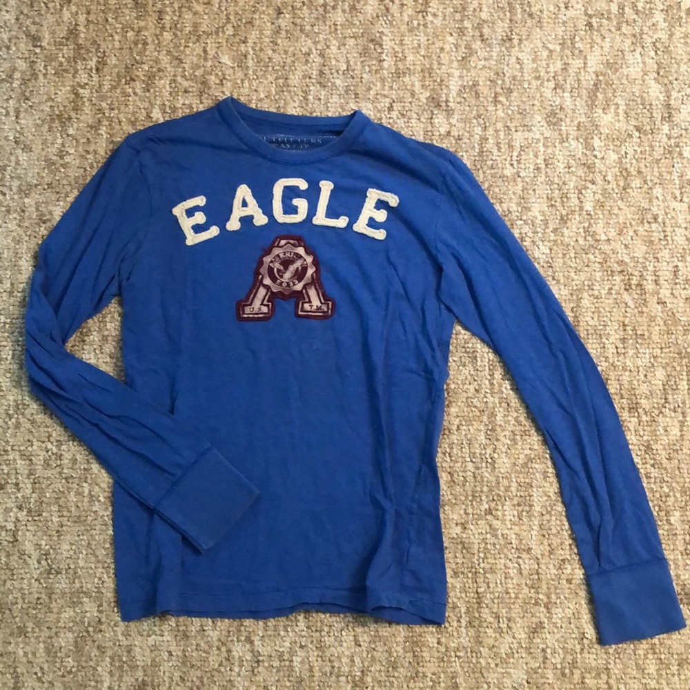Men’s Blue American Eagle Long Sleeve shirt